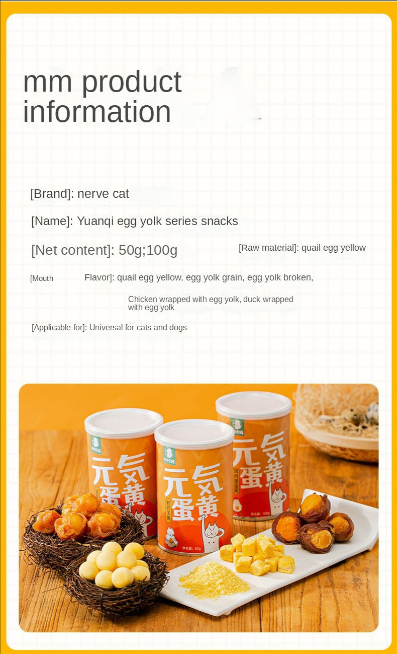 Freeze-Dried Egg Yolk Cat Treats