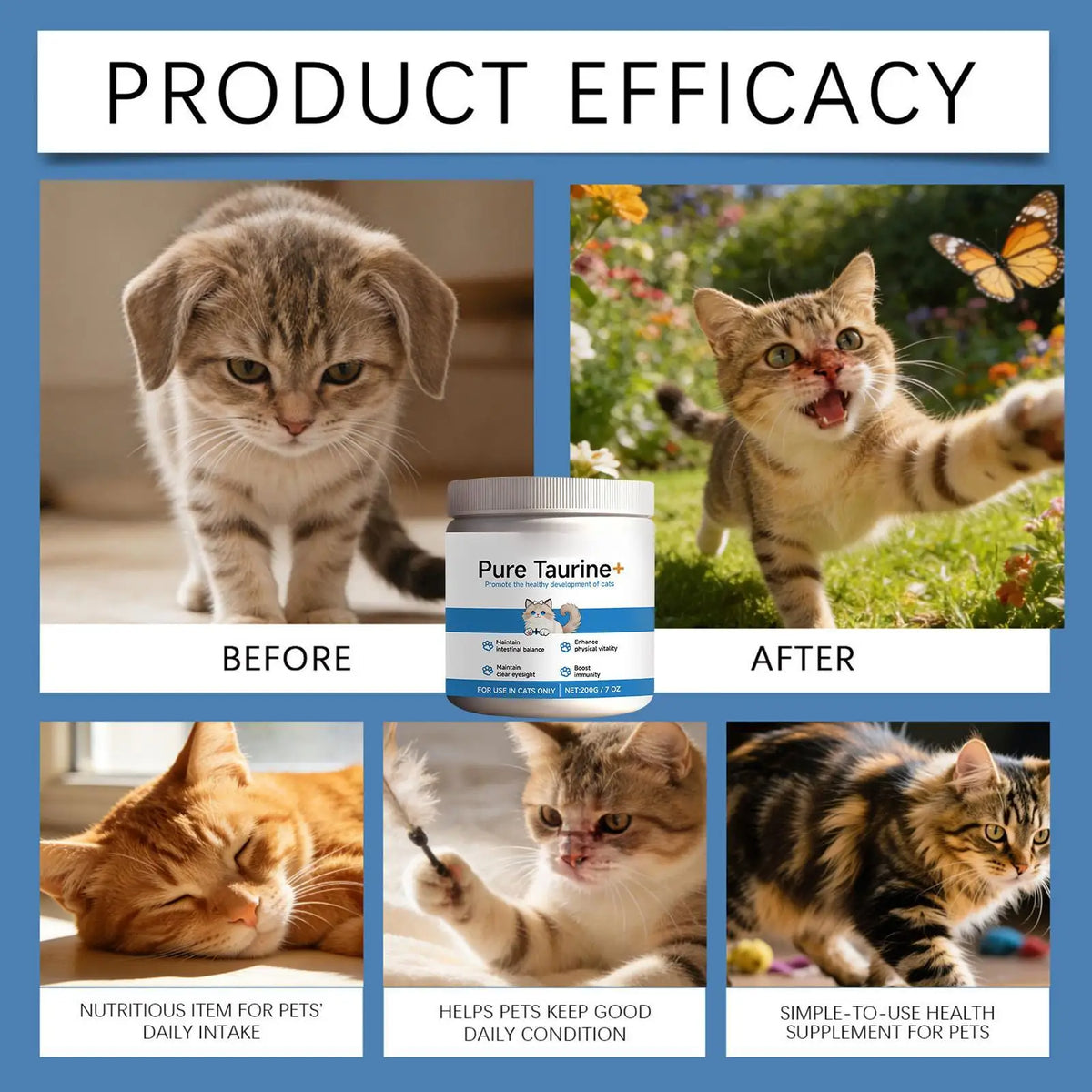 Daily Nutrition Powder for Cats, 200g