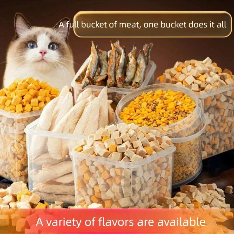 Freeze-Dried Meat and Fish Cat Toppers