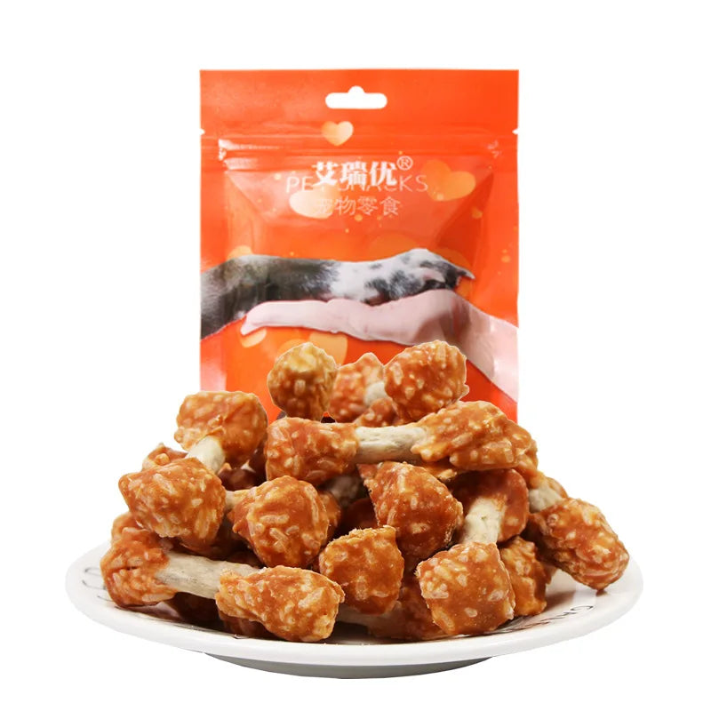 Chicken Dumbbell Dental Chews for Dogs