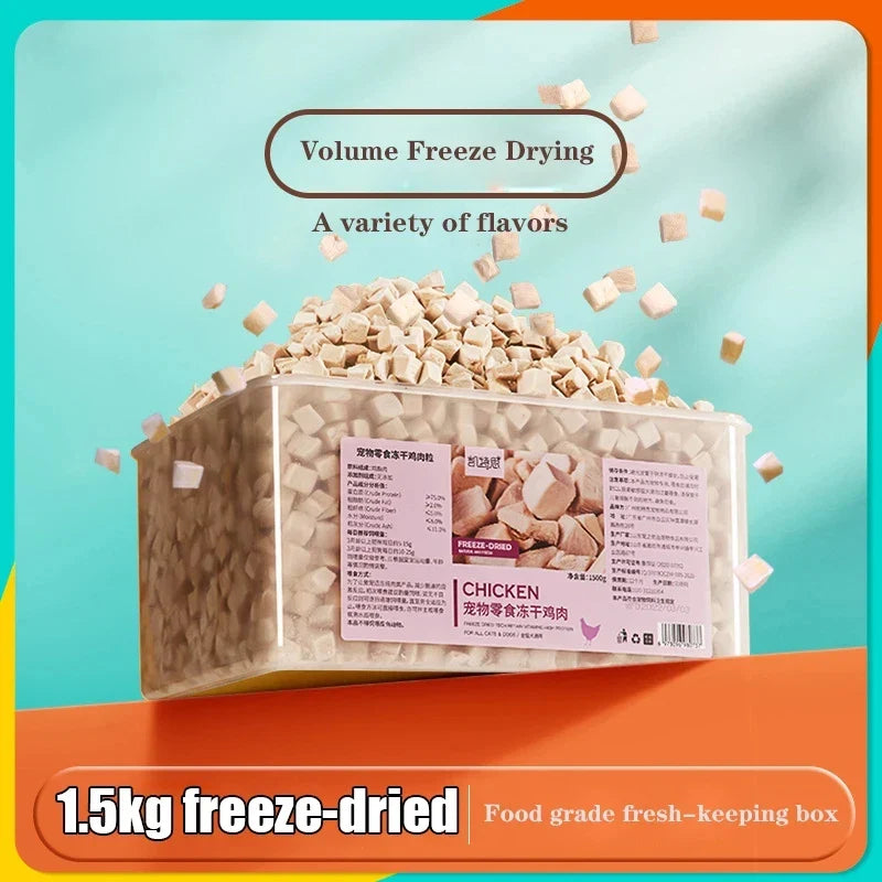 Bulk Freeze-Dried Chicken and Duck Cat Treats