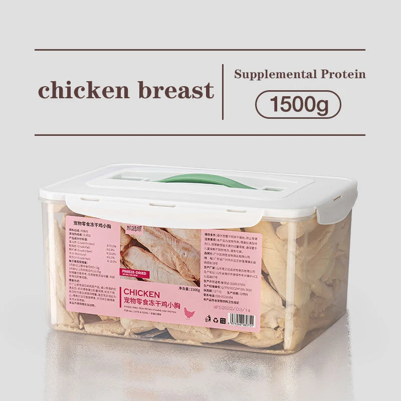 Bulk Freeze-Dried Chicken and Duck Cat Treats