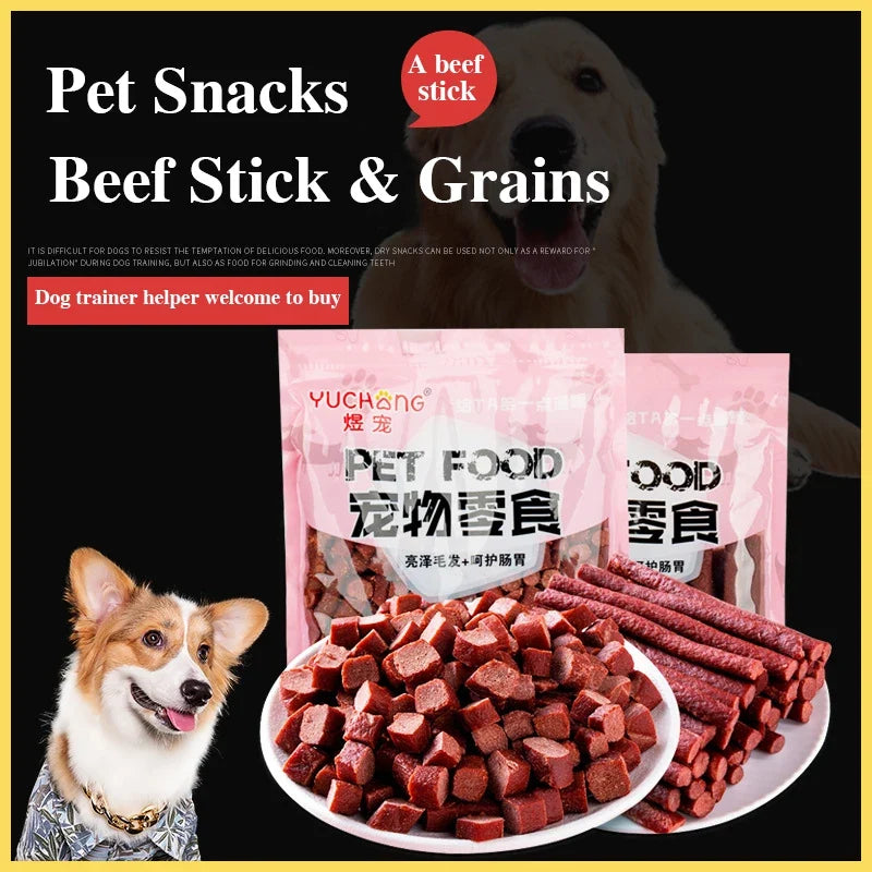 Beef Strip and Beef Grain Dog Treats, 500g