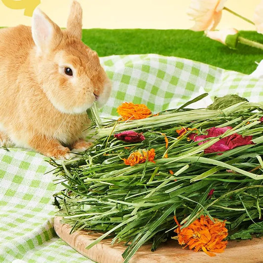 Mixed Flower and Grass Hay for Small Pets, 300g