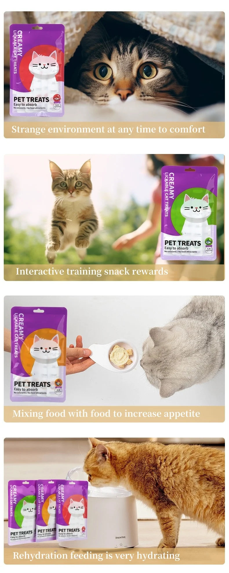 Wet Cat Food Pouches, 15g x 100