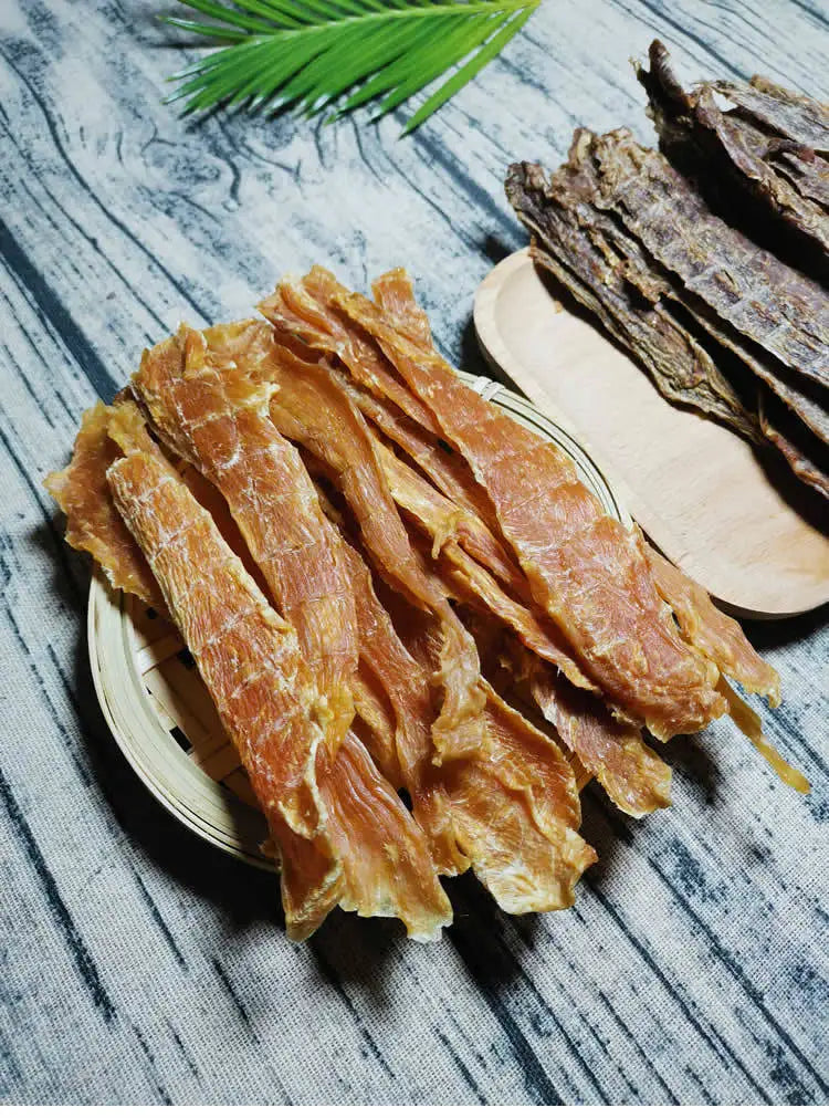 Flour-Free Chicken and Duck Jerky for Dogs, 100g