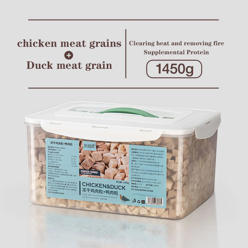 Bulk Freeze-Dried Chicken and Duck Cat Treats