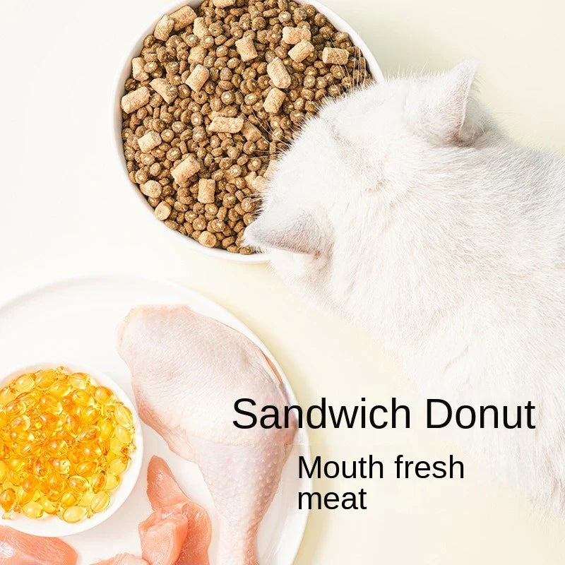 Freeze-Dried Sandwich Dry Cat Food, 1.5kg