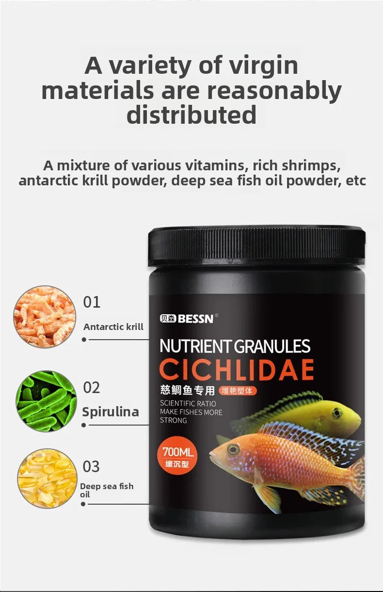 Slow-Sinking African Cichlid Pellets