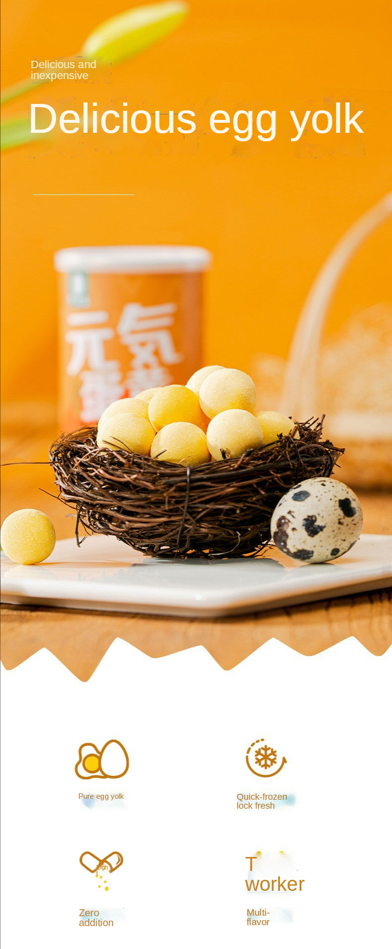 Freeze-Dried Egg Yolk Cat Treats