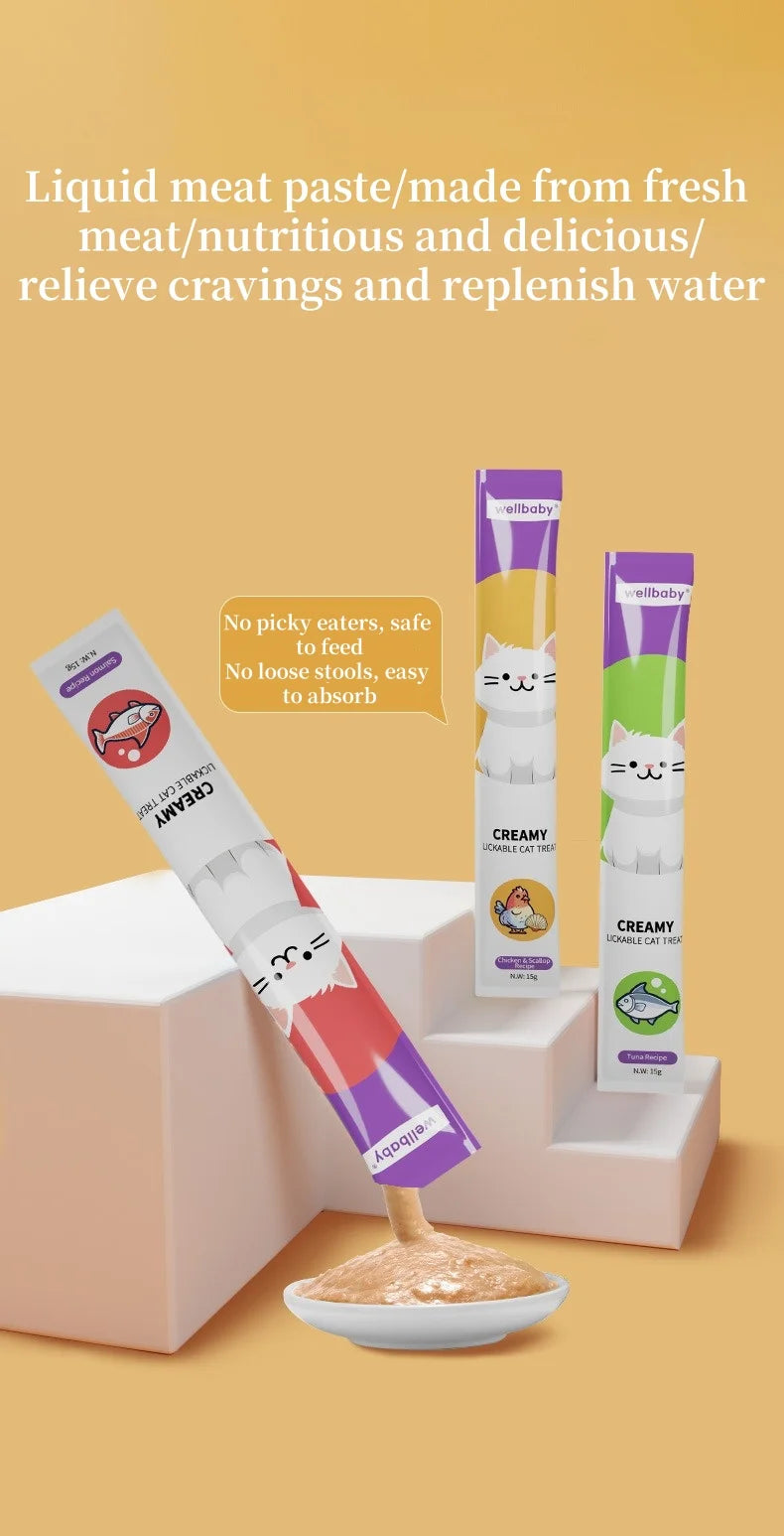 Wet Cat Food Pouches, 15g x 100