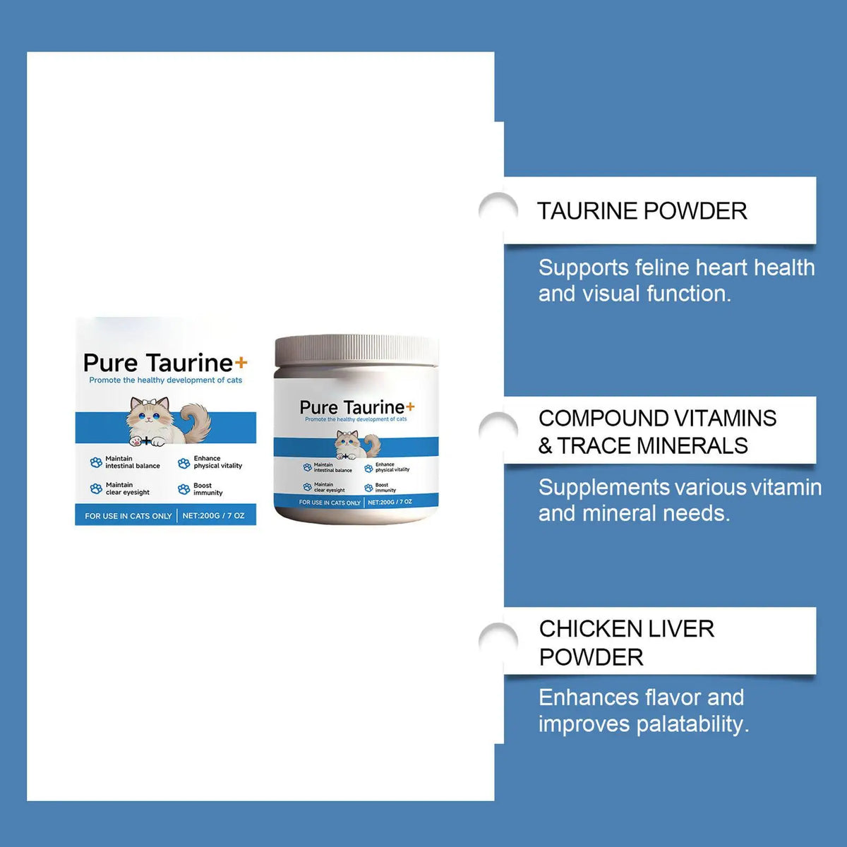 Daily Nutrition Powder for Cats, 200g