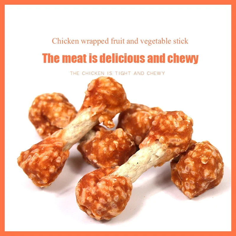 Chicken Dumbbell Dental Chews for Dogs