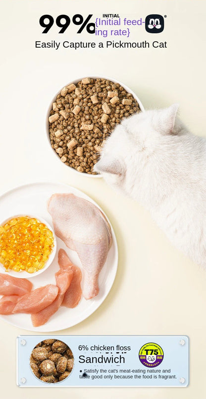 Freeze-Dried Sandwich Dry Cat Food, 1.5kg