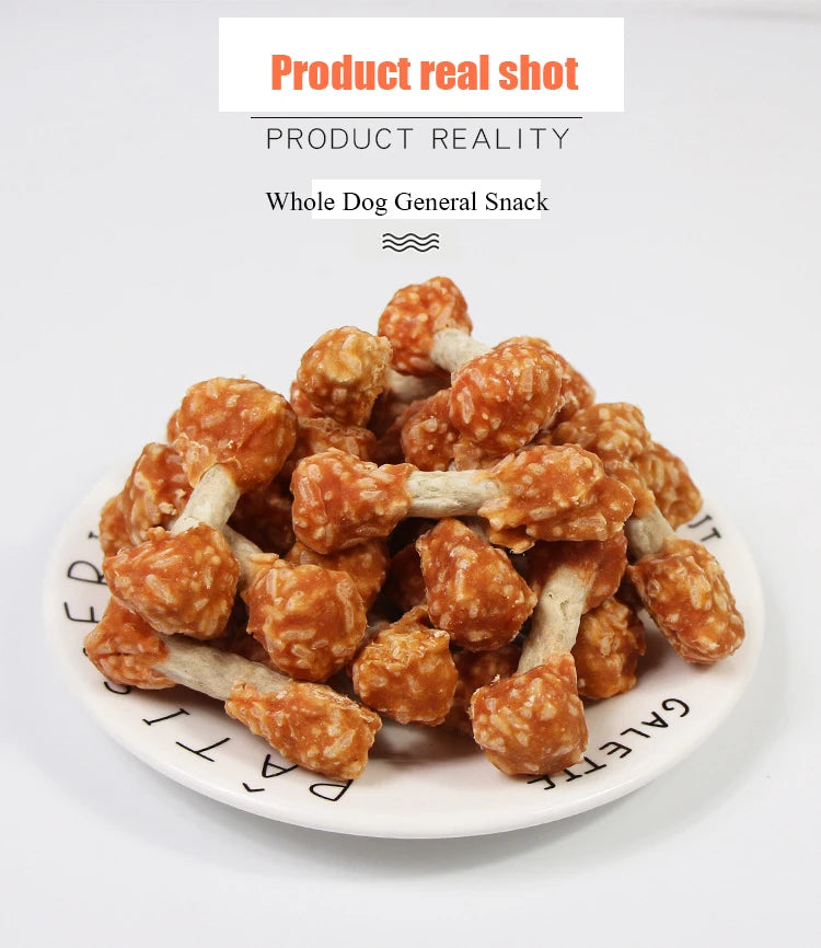 Chicken Dumbbell Dental Chews for Dogs