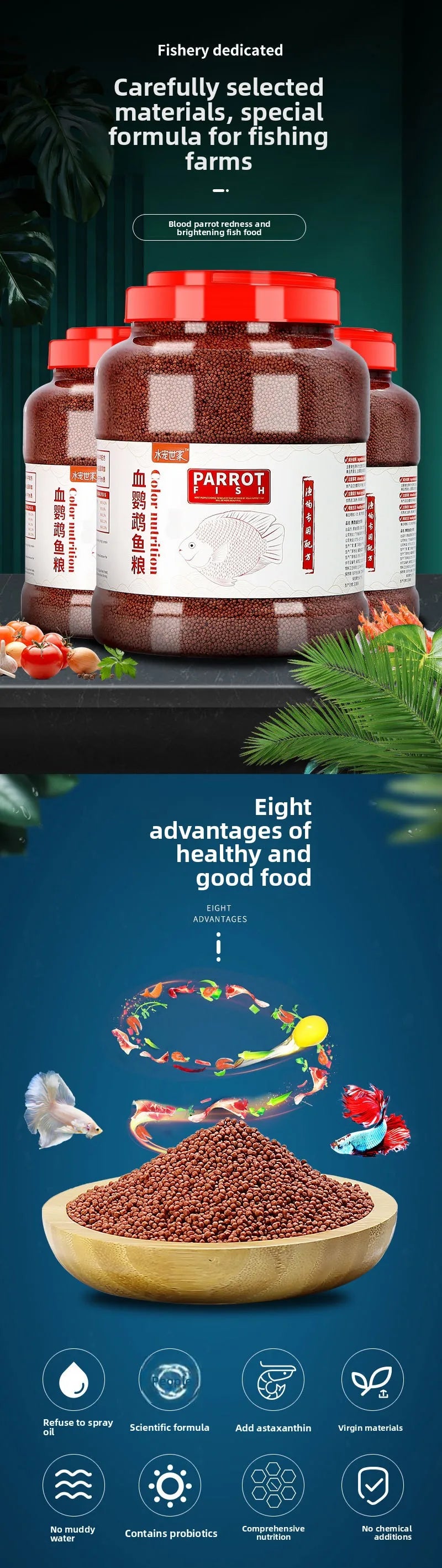 Color-Enhancing Cichlid Pellets
