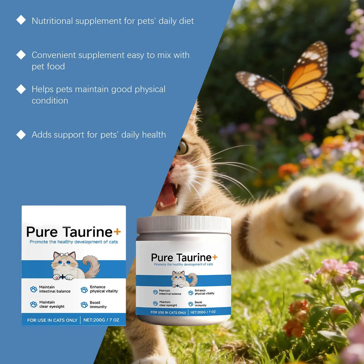 Daily Nutrition Powder for Cats, 200g