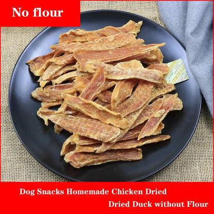 Flour-Free Chicken and Duck Jerky for Dogs, 100g