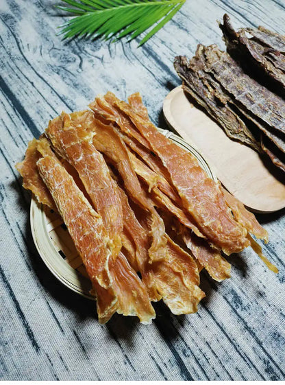 Flour-Free Chicken and Duck Jerky for Dogs, 100g