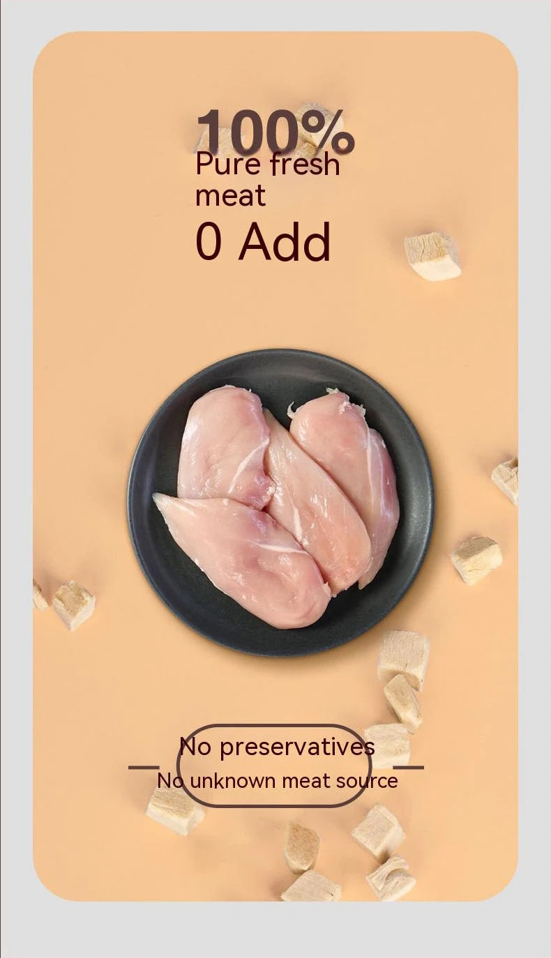 Bulk Freeze-Dried Chicken and Duck Cat Treats
