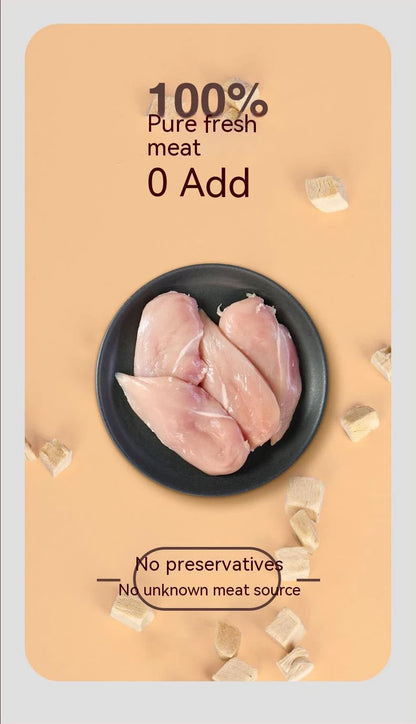 Bulk Freeze-Dried Chicken and Duck Cat Treats