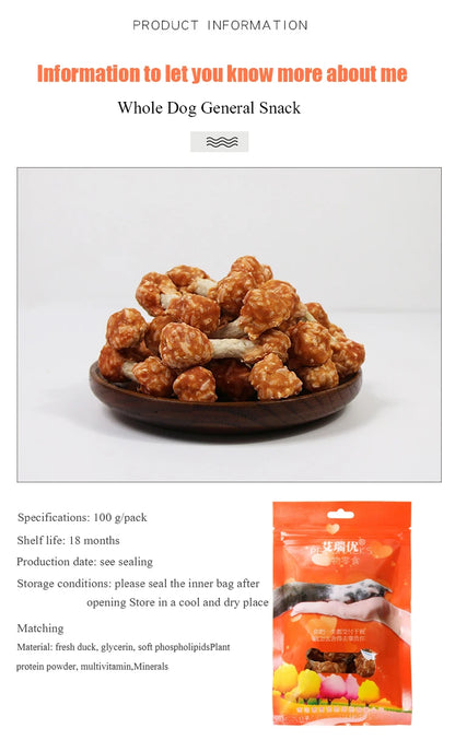 Chicken Dumbbell Dental Chews for Dogs