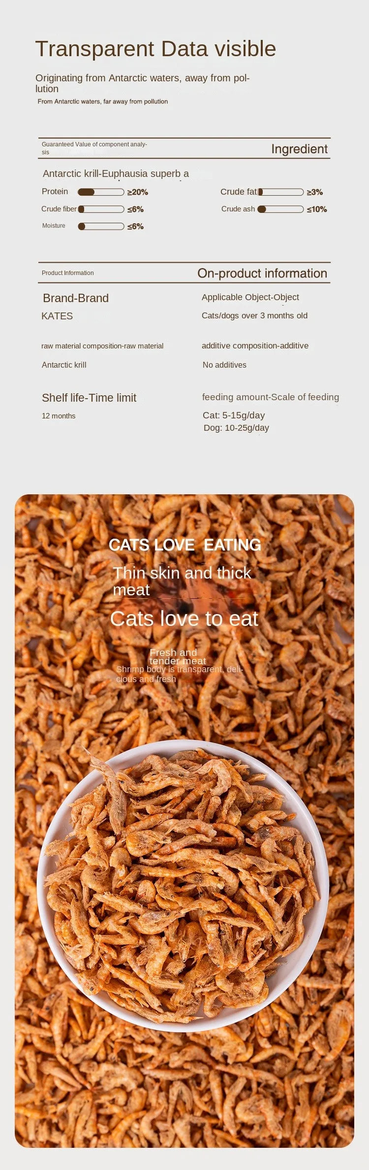 Freeze-Dried Antarctic Krill Treats