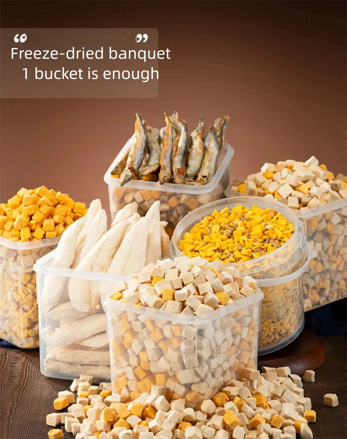 Freeze-Dried Meat and Fish Cat Toppers