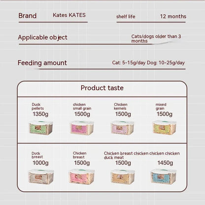 Bulk Freeze-Dried Chicken and Duck Cat Treats