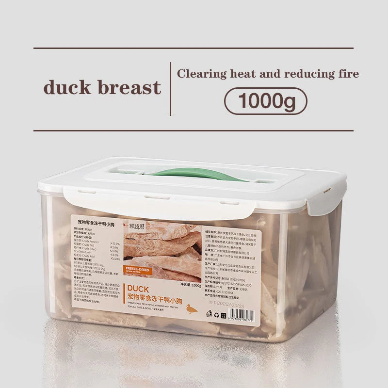 Bulk Freeze-Dried Chicken and Duck Cat Treats