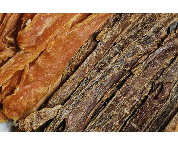 Flour-Free Chicken and Duck Jerky for Dogs, 100g