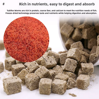 Freeze-Dried Tubifex Worms, 44g